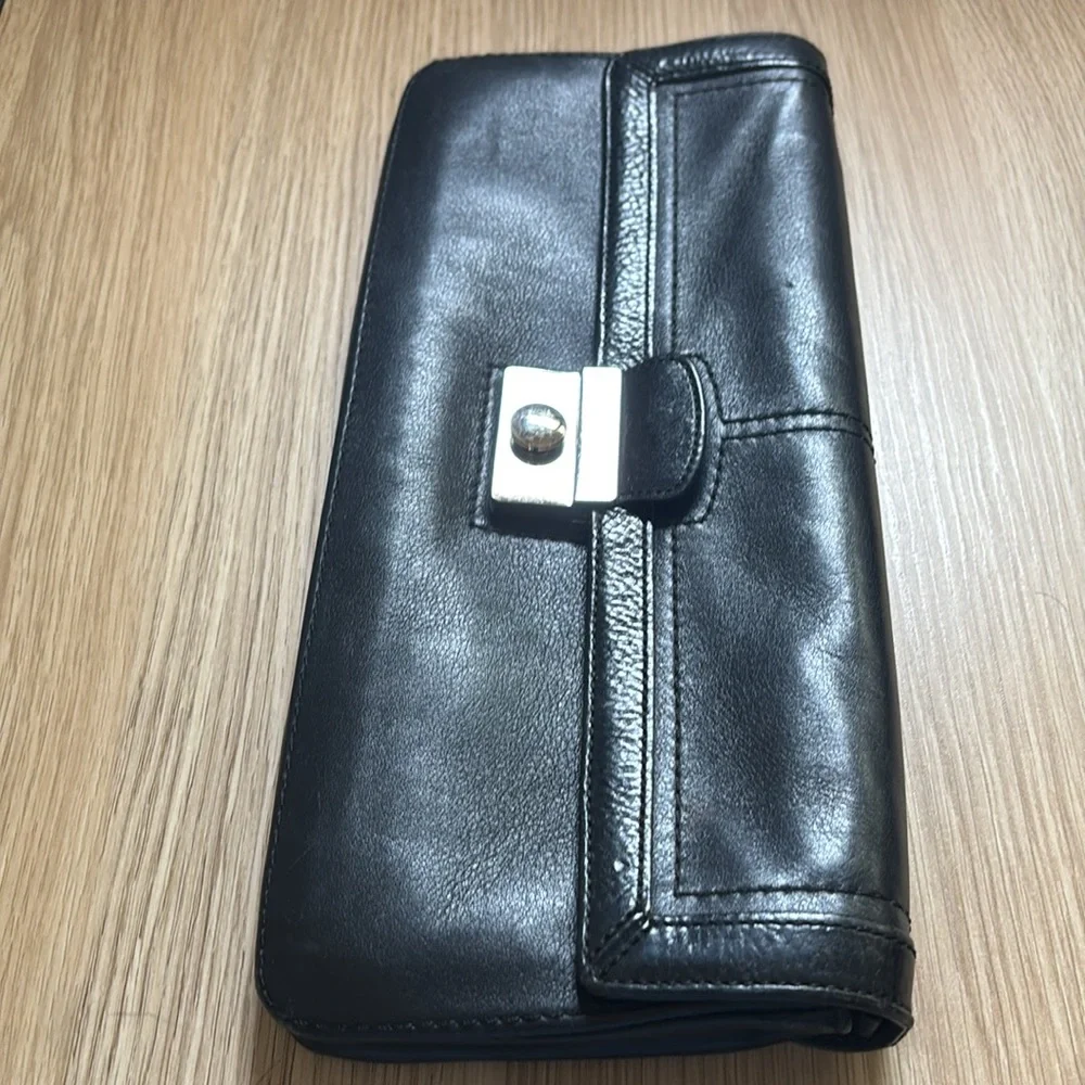 Coach‎ Black Leather clutch/hand bag